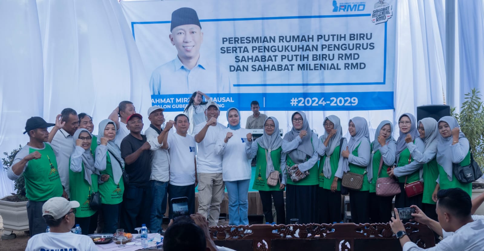 Relawan Sahabat Milenial dan Sahabat Putih Biru Umumkan Dukung RMD Calon Gubernur Lampung 