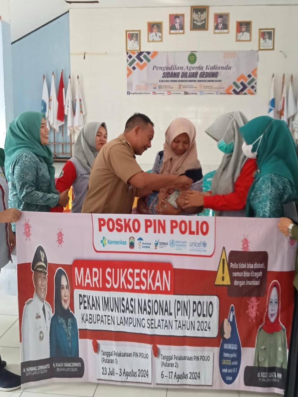 Camat Candipuro Monitoring PIN Imunisasi Polio, 8.553 Anak Jadi Sasaran