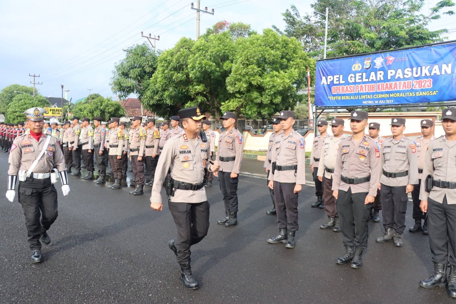 Satlantas Polres Kota Metro Gelar Operasi Patuh Krakatau 2023, Tindak 7 Pelanggaran Berkendara, Apa Saja?