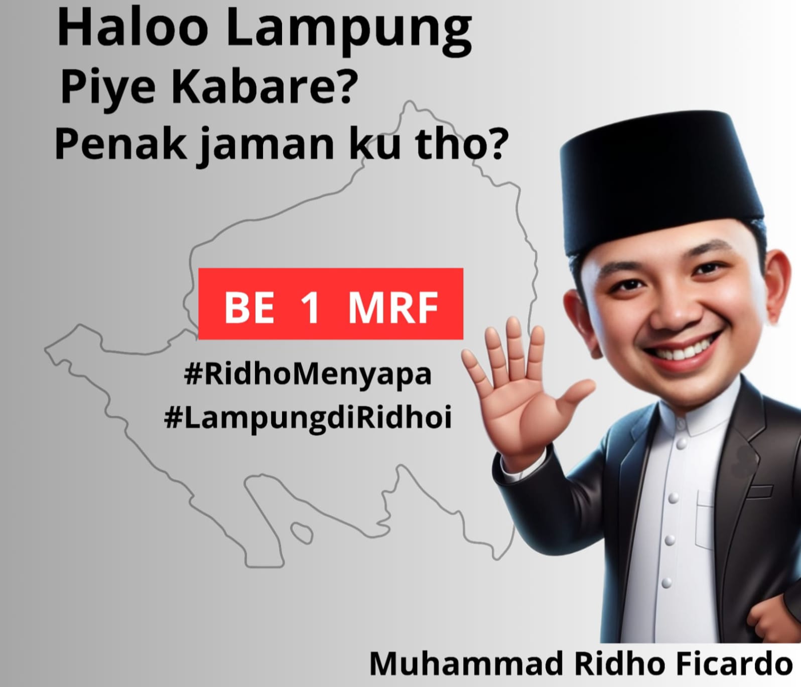 Karikatur Waketum Perindo Muhammad Ridho Ficardo Bertebaran, Serius Maju di Pilgub Lampung November mendatang 