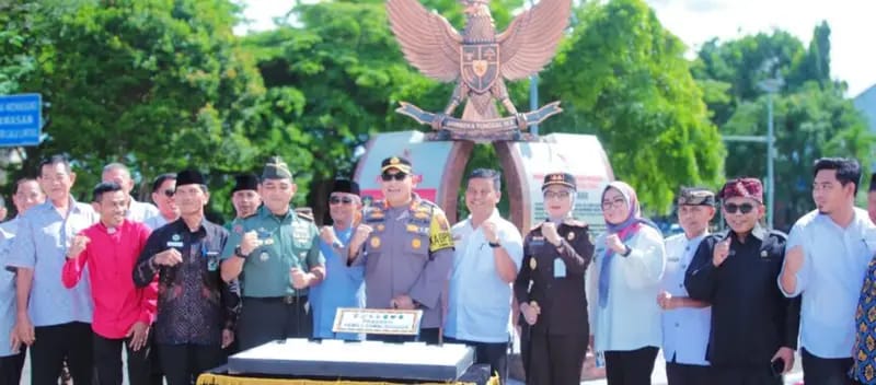 Kapolres Lampung Selatan Launching Kelurahan Pemilu Damai, Ciptakan Pemilu Aman dan Kondusif 