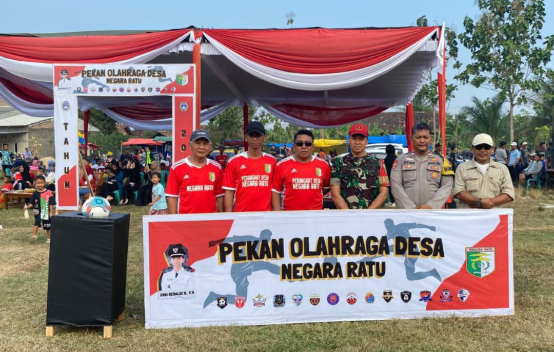 16 Club Bertanding Dilaga Persaudaraan Pekan Olahraga Desa Negara Ratu, Kades : Junjung Tinggi Sportifitas 