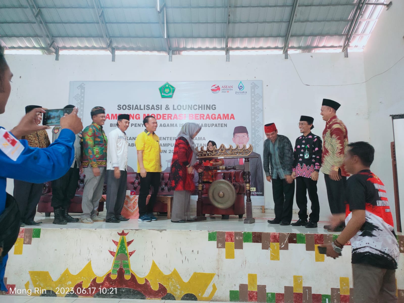 Kemenag Lamsel Lounching Desa Sripendowo dan Legundi Jadi KMB