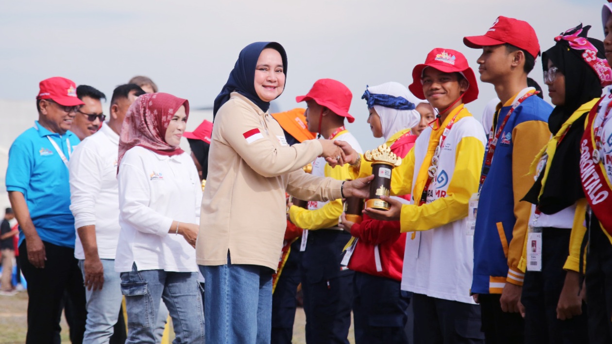 Ketua PMI Lampung Resmi Menutup Jumbara PMR IX 2023 di Lampung Selatan