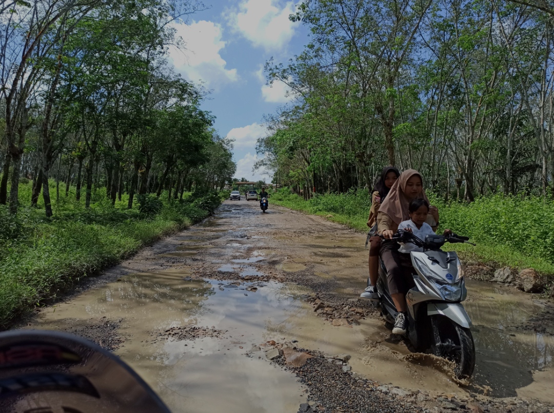 Misi Hamdani cs Perbaiki Jalan Rusak Tanjungsari