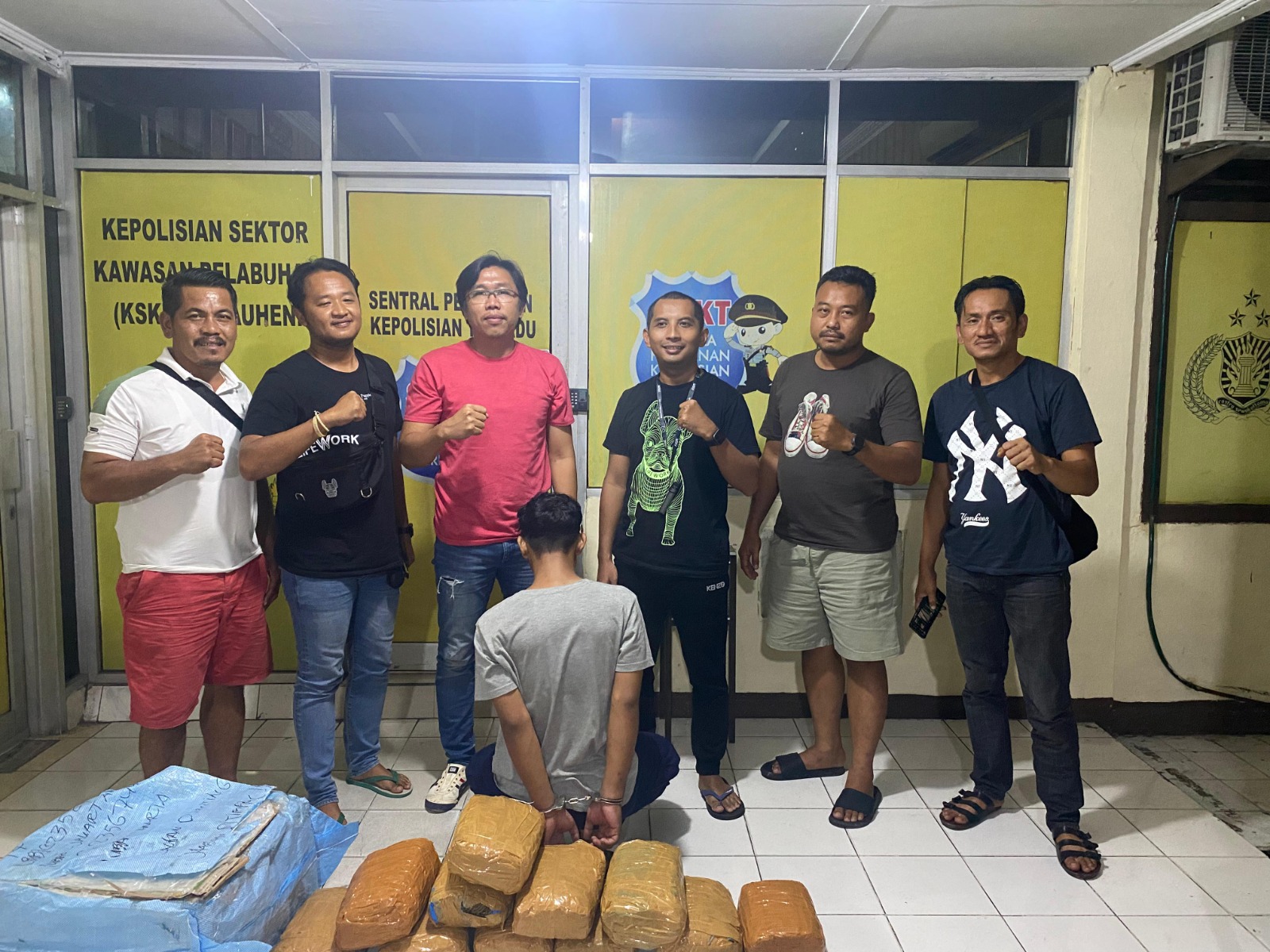 Polisi Amankan 11 Paket Ganja di Pelabuhan Bakauheni Lampung Selatan 