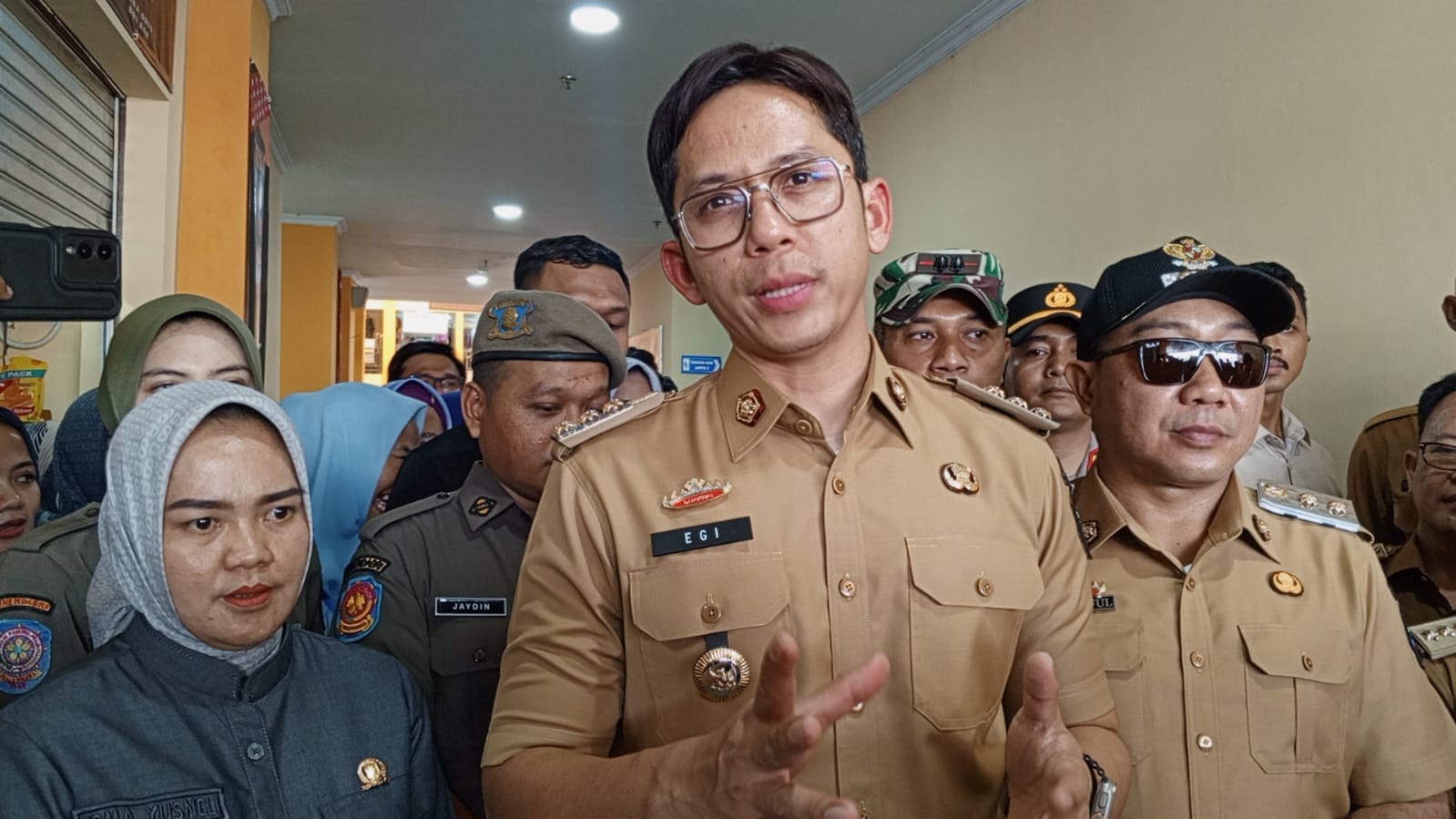 Hari Pertama Bertugas Bupati Lampung Selatan Kunjungan Kerja ke Pasar Natar 