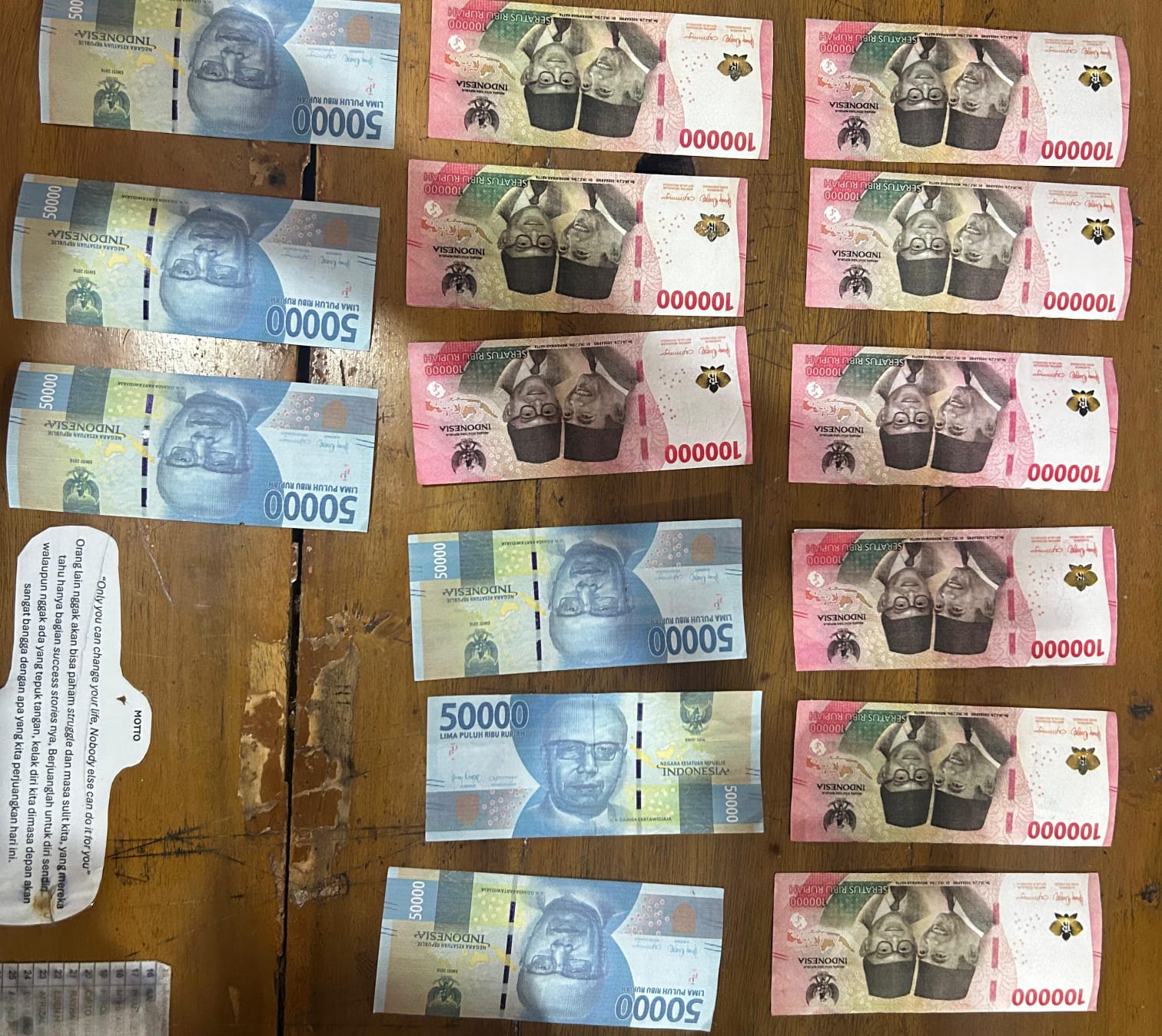 Pelaku Pengedar Uang Palsu di Kecamatan Natar Diamankan 