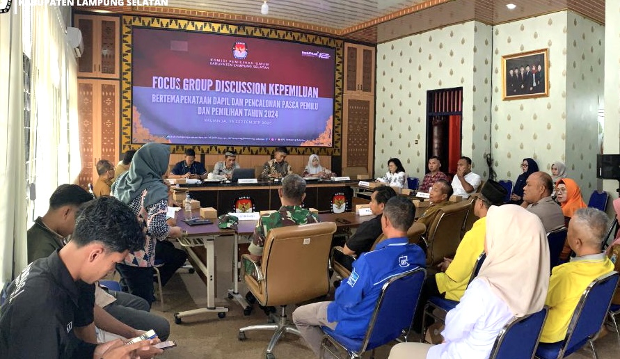 FGD KPU Lampung Selatan Bahas Dinamika Penataan Dapil