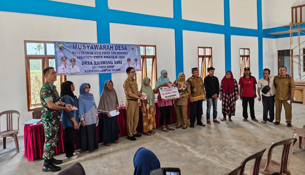 Desa Krawang Sari Salurkan BLT DD Tahap III Kepada 12 KPM