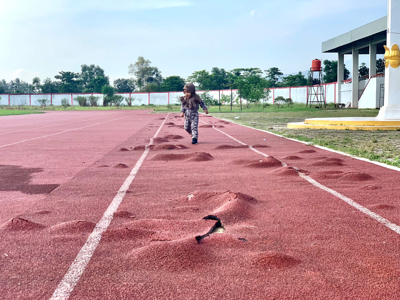 Joging Trek di Stadion Jati Mulai Rusak, Yespi: Harusnya Ditangani Kadis yang Lama