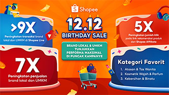 9.	Shopee 12.12 Birthday Sale:Brand Lokal dan UMKM Raih Keberhasilan Besar, Penjualan Naik Hingga 7 Kali Lipat