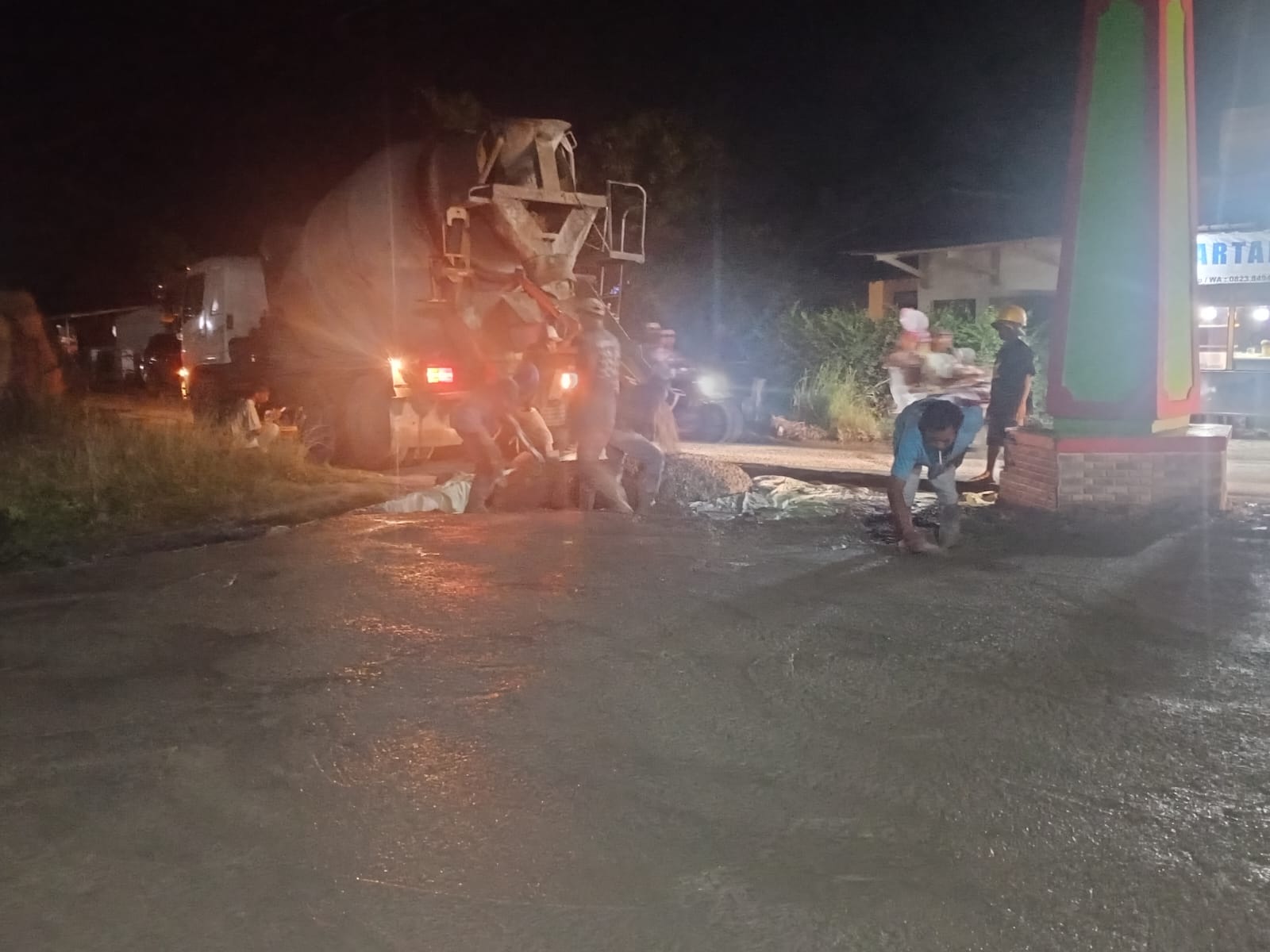 Pekerjaan Jalan Sepanjang 937 Meter di Kali Sari Rampung Dikerjakan, Kades: Terimakasih pak Bupati & Pelaksana