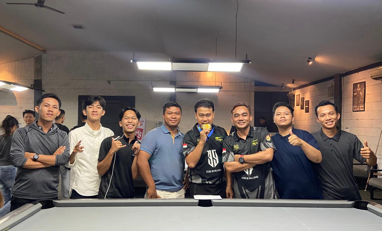 Pebiliar Star99 Billiard Kalianda Torehkan Gelar Juara di Nyodok Pool Bandar Lampung