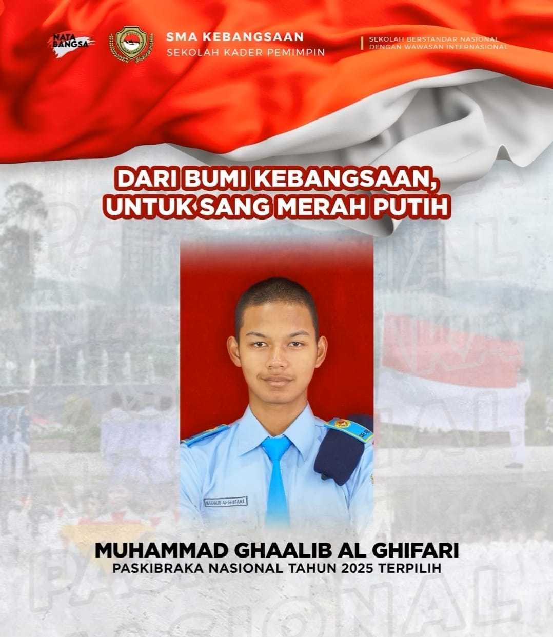 Siswa SMA Kebangsaan Lamsel Berhasil Melaju ke Kancah Nasional, Calon Paskibraka Tahun 2025