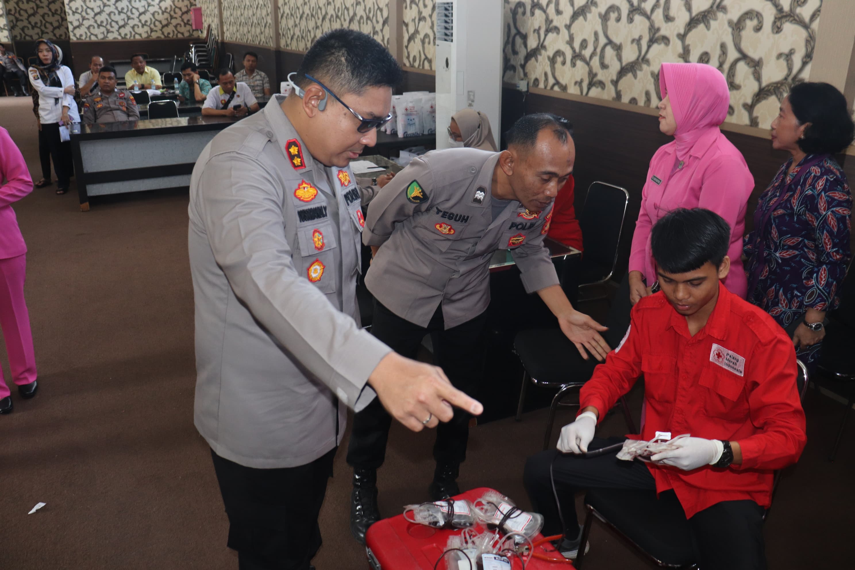 Sambut Hari Bhayangkara ke-78, Polres Lampung Selatan Gelar Donor Darah