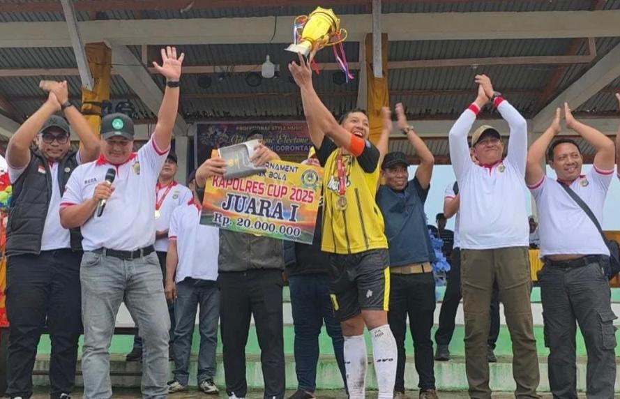 Kapolres Morut: Turnamen Sepak Bola Membawa Dampak Positif, Bibit Atlet dan Perekonomian