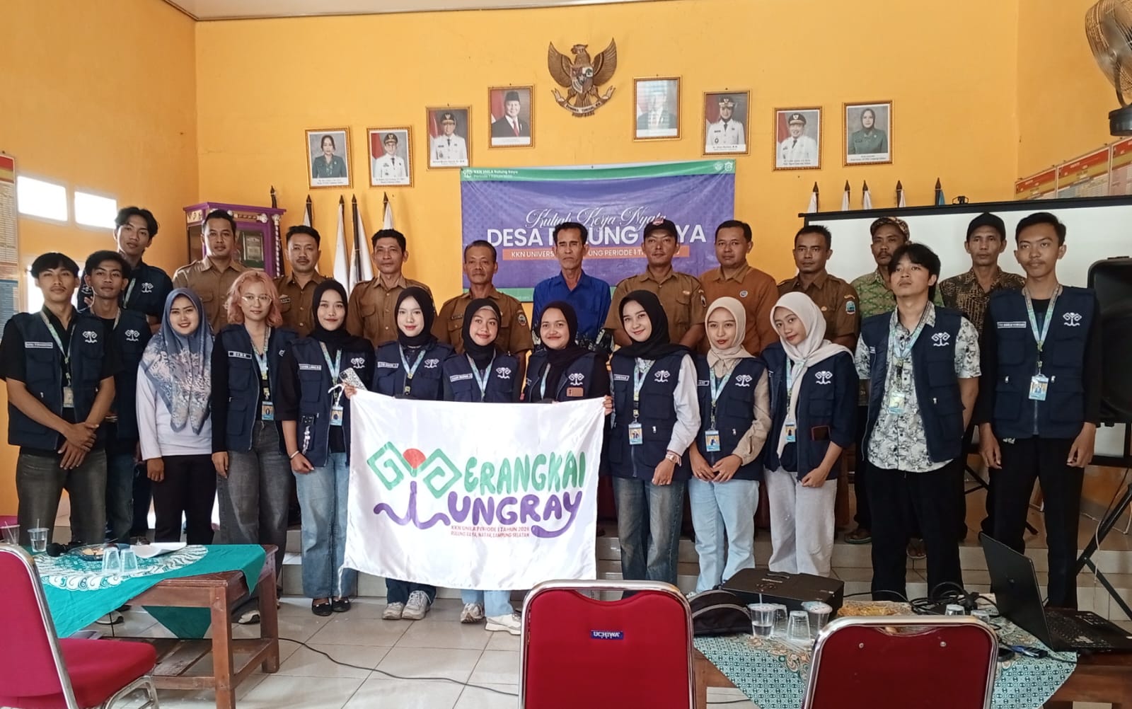 Mahasiswa KKN Unila Bersama Pemdes Rulung Raya Gelar Lokakarya Untuk Program Kerja