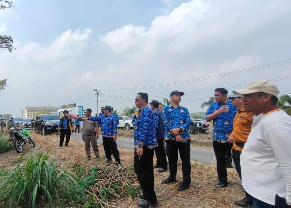 Pemprov Lampung Cek Lokasi Upacara HUT RI ke 79 di Kota Baru Kecamatan Jati Agung 