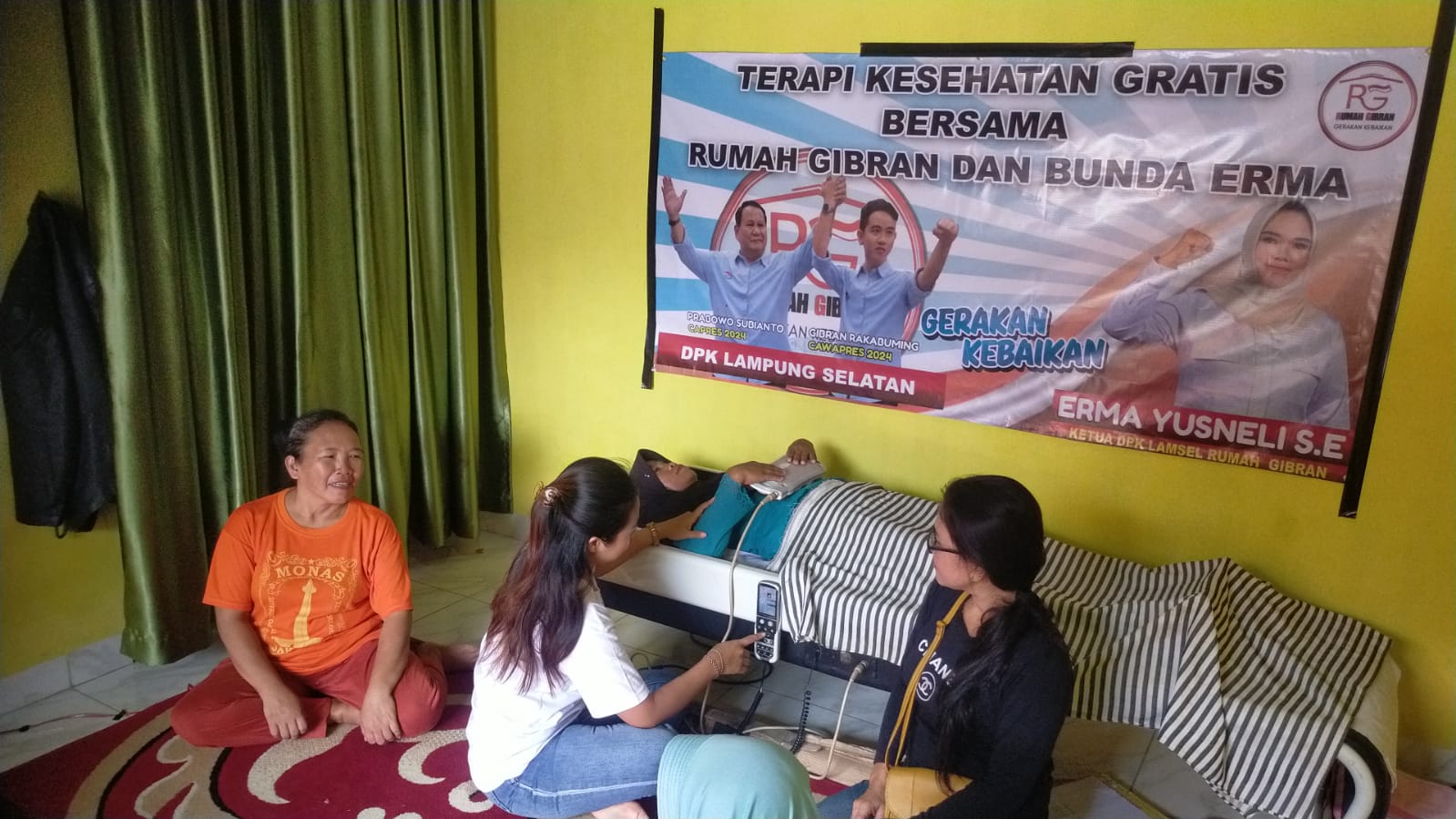 Rumah Gibran Lampung Selatan Gelar Kegiatan Terapi Kesehatan Gratis Untuk Masyarakat 