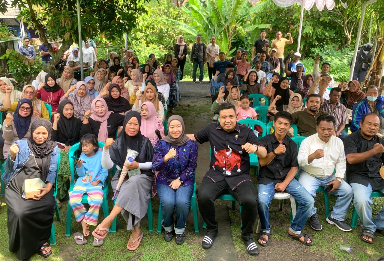 Reses di Lampung Selatan, Lesty Tampung Beragam Curhatan Masyarakat Gang Patriot