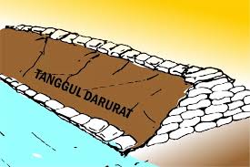 Tanggul Jebol Ditambal Sementara