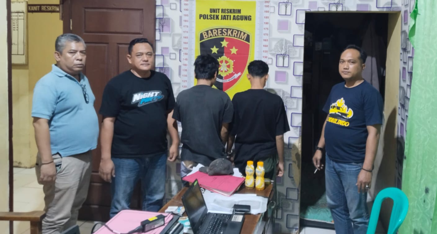 Dua Pelaku Curanmor Asal Lamtim Ditangkap Polsek Jati Agung 