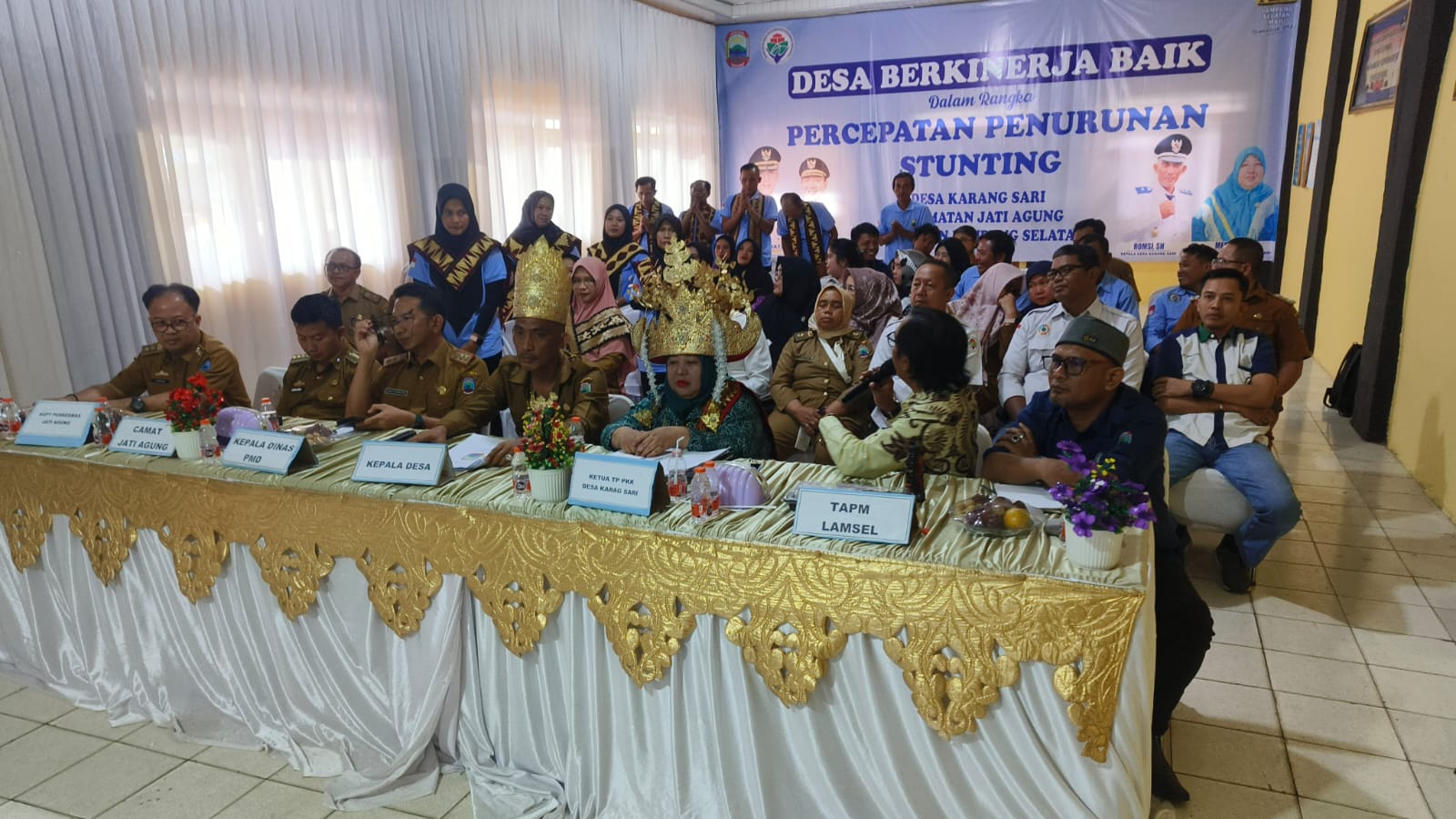 Gubernur & Bupati Lamsel Kompak Sebut Desa Karang Sari kecamatan Jati Agung Pemenang Desa Berkinerja Baik 