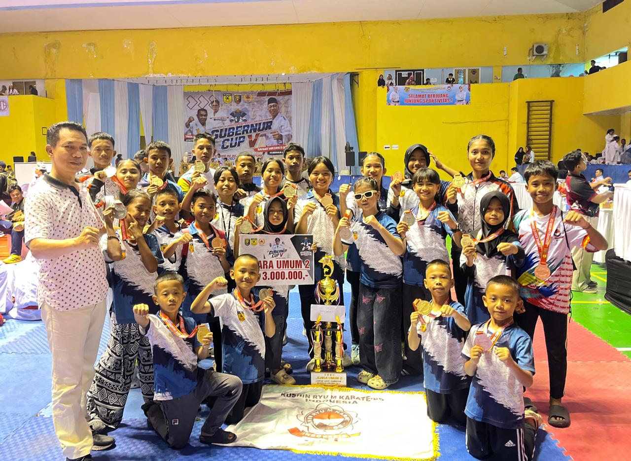 Borong Medali di Gubernur Cup, Karateka Lampung Selatan Raih Juara Umum II