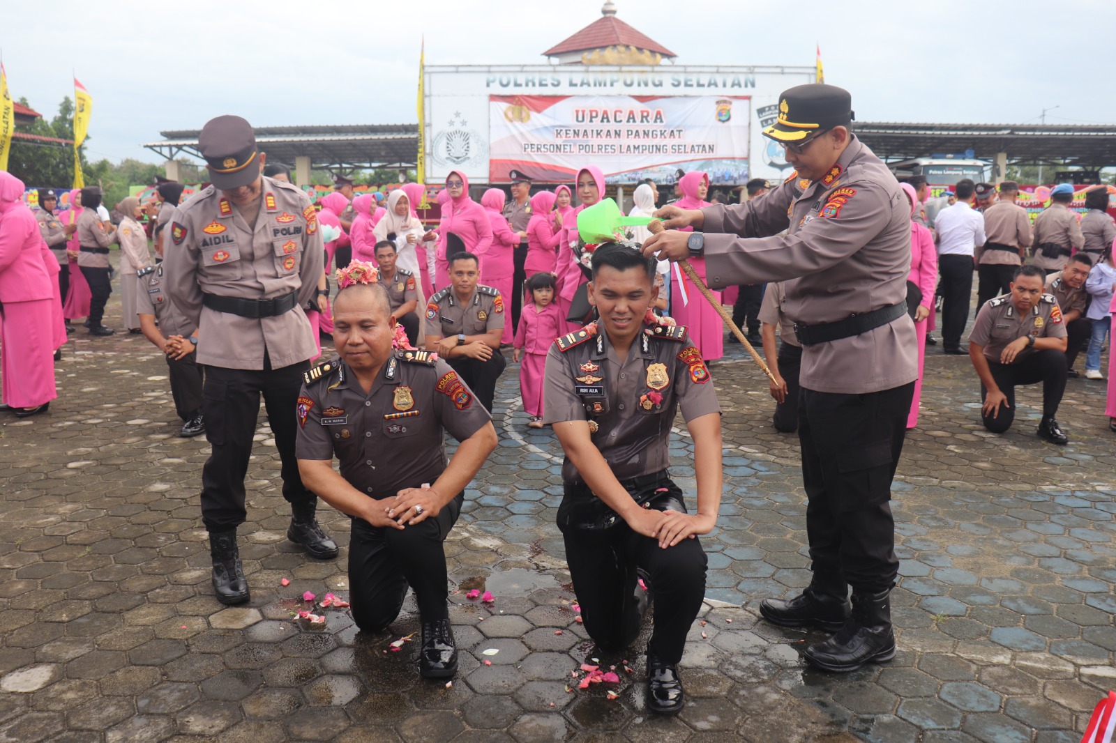 Kapolres Lampung Selatan Pimpin Upacara Korp Raport, 38 Personel Naik Pangkat Periode 1 Juli 2025