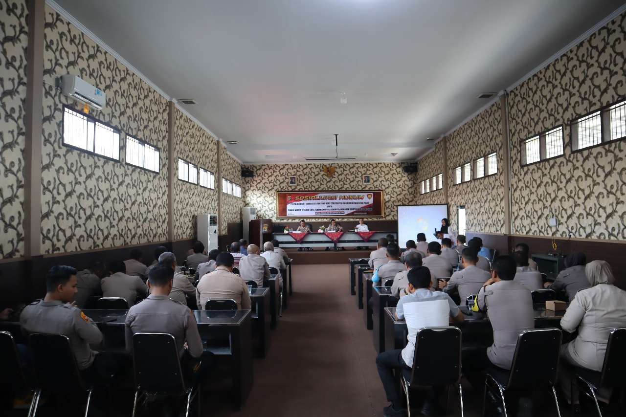 Polres Lamsel Gelar Sosialisasi Hukum Pengenalan Kode Etik Profesi & Penyelesaian Pelanggaran Disiplin
