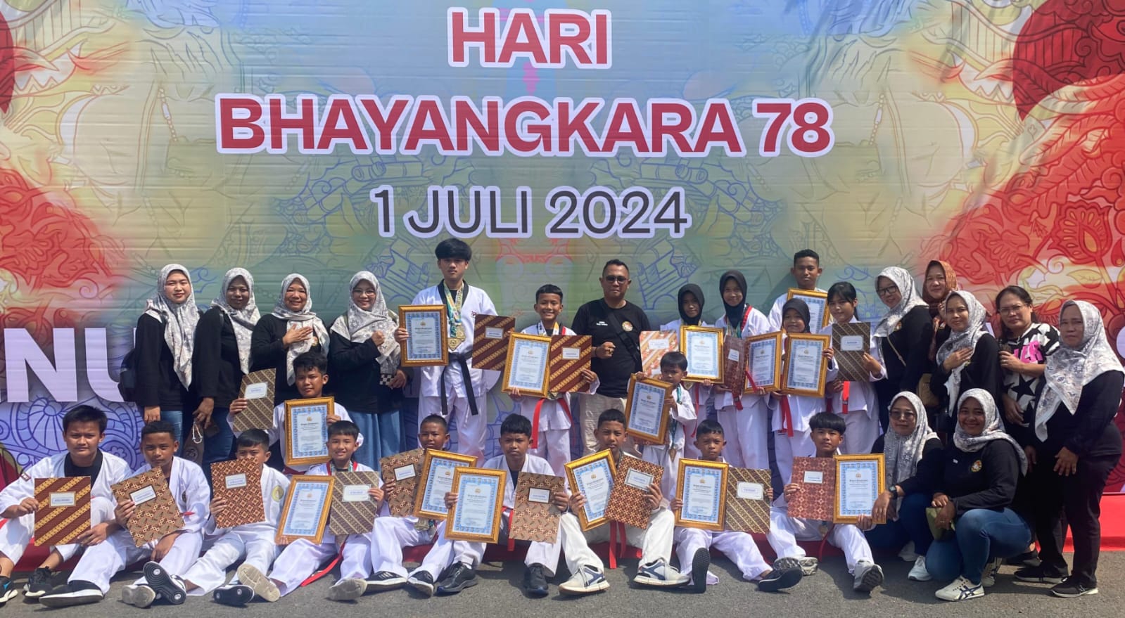 Harumkan Polda Lampung Bidang Taekwondo, Polsek Natar Terima Penghargaan dari Kapolda 