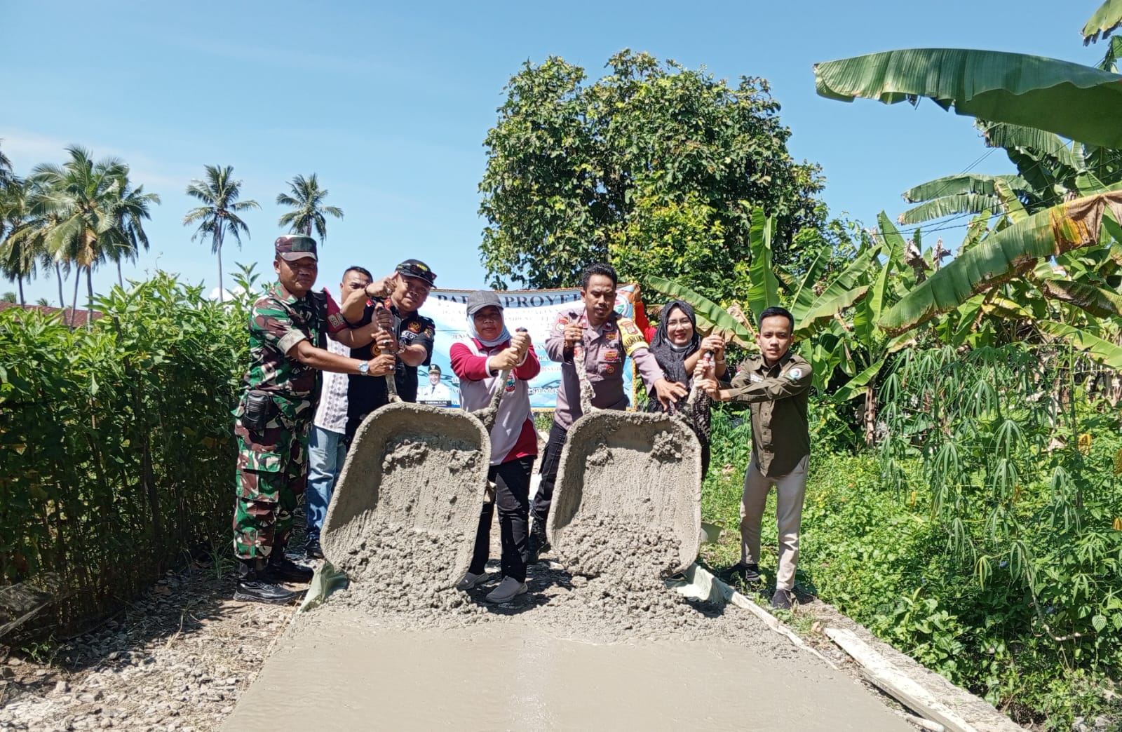 Desa Candimas Gelontorkan Anggaran DD Rp42, 629, 000 Bangun Jalan Sepanjang 100 Meter 