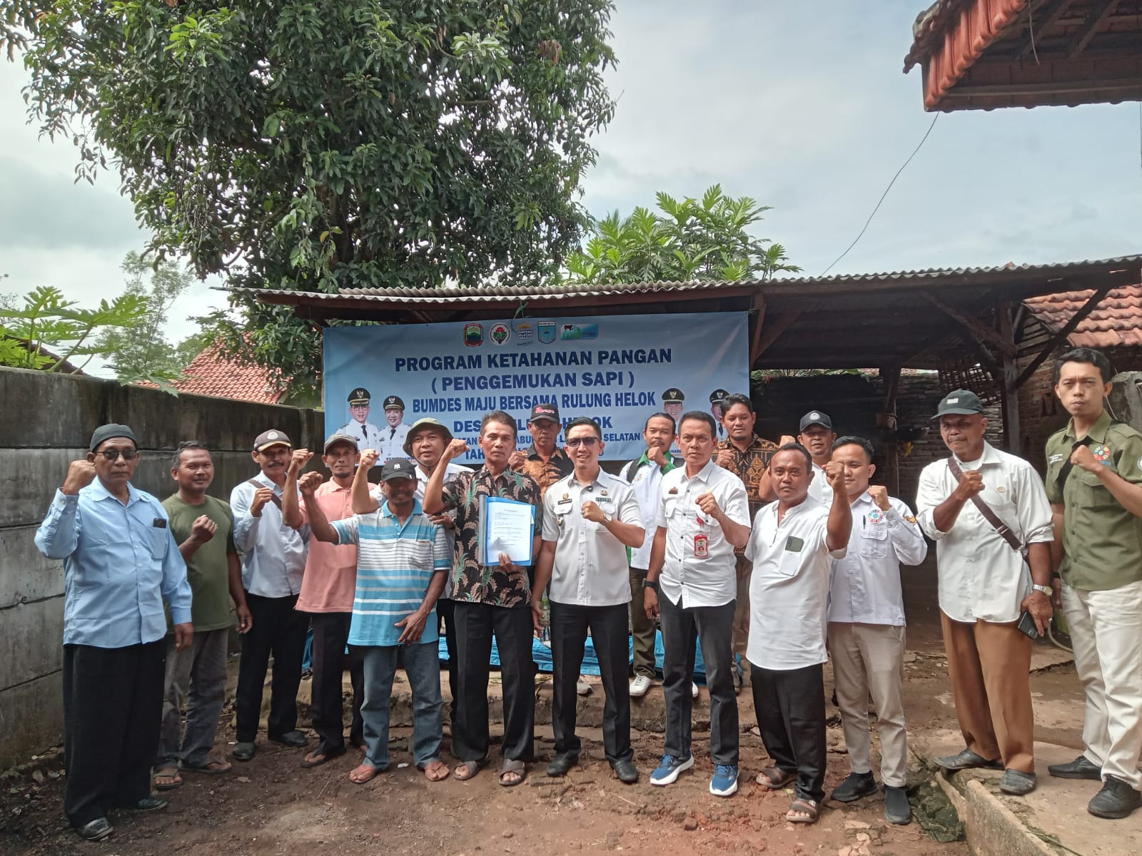 Usai Rapat RKPDes Desa Rulung Helok Launching BUMDES Usaha Ternak Sapi