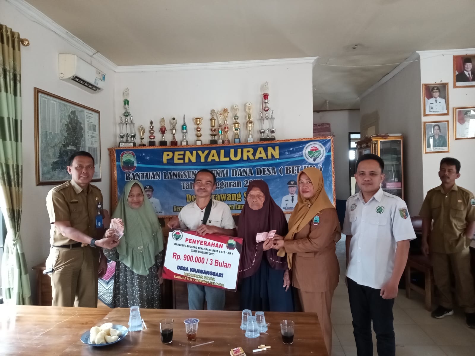 12 Desa di Kecamatan Natar Salurkan BLT DD Tahap IV Tahun 2025