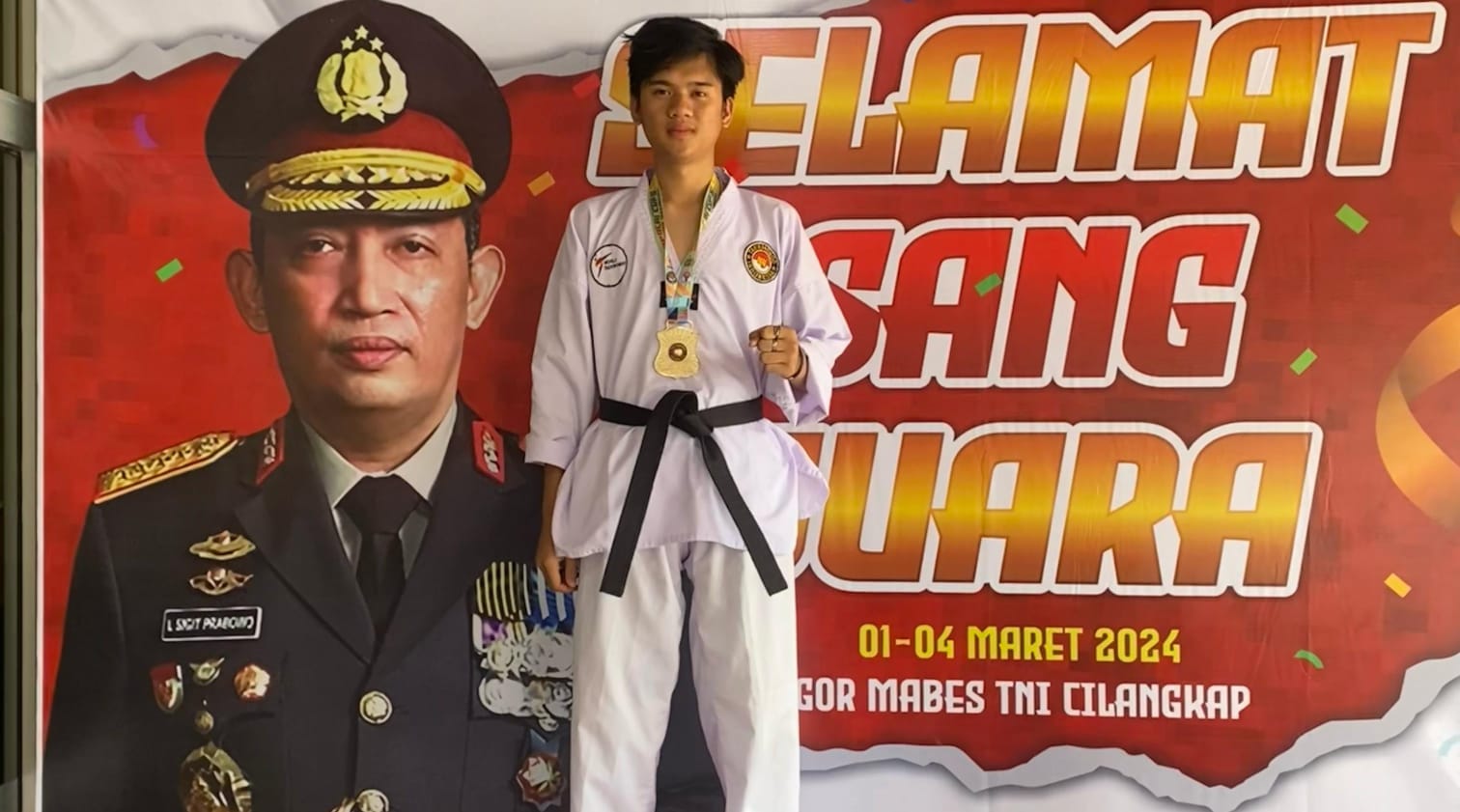 Lagi, Atlit Taekwondo Club Sumja Polsek Natar Rebut Mendali Emas Piala Kapolri CUP Ke-5 Tahun 2024