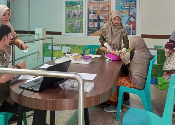UPT Puskesmas Natar Gelar Pemeriksaan Rutin Lab HBA1C Untuk Masyarakat Desa