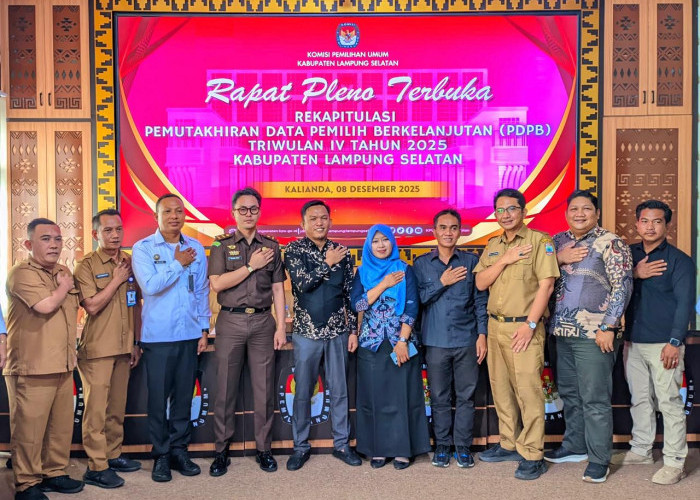 Rapat Pleno PDPB KPU Lampung Selatan, Data Pemilih Meningkat 26 ribu Orang