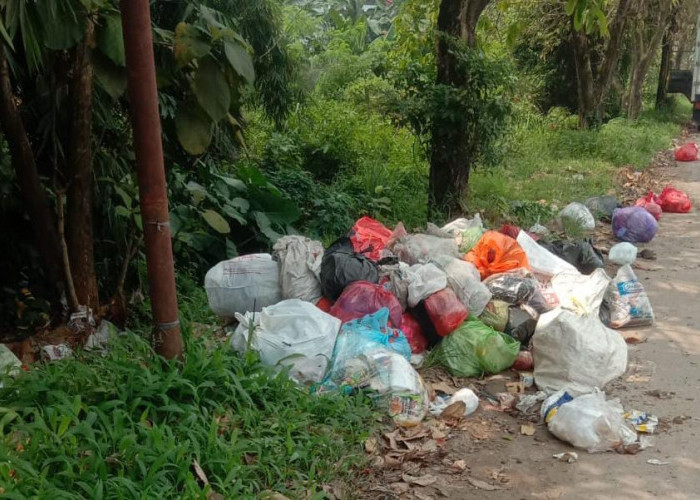 Ada Sampah Menumpuk di Jalur Utama Metro Pusat