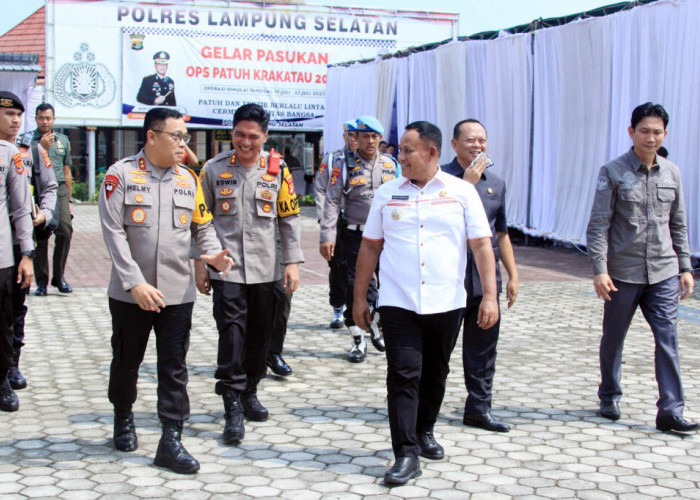 Kunker ke Polres Lamsel, Kapolda Disambut Muspida