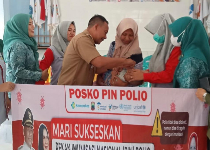 Camat Candipuro Monitoring PIN Imunisasi Polio, 8.553 Anak Jadi Sasaran