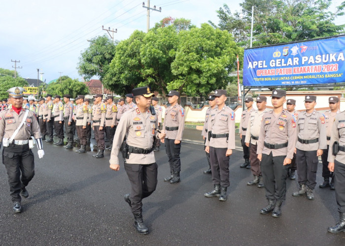 Satlantas Polres Kota Metro Gelar Operasi Patuh Krakatau 2023, Tindak 7 Pelanggaran Berkendara, Apa Saja?