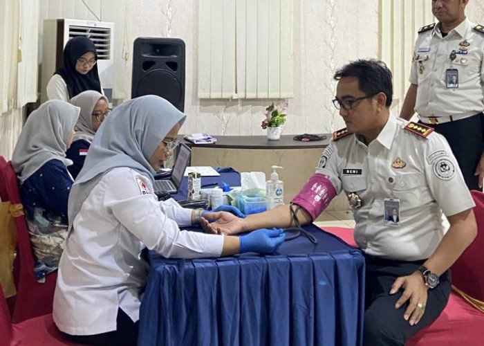 Donor Darah Pada Peringatan HBI, Bukti Bhakti Kantor Imigrasi Kalianda