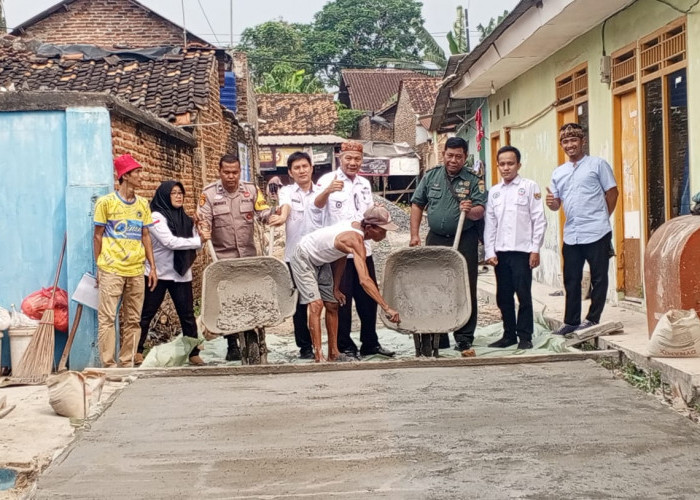 Gelontorkan Anggaran DD Rp52, 200, 000 Desa Pemanggilan Bangun Jalan Sepanjang 60 Meter 