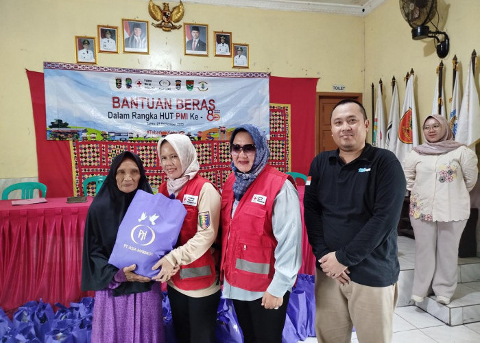 HUT ke-80, PMI Kabupaten Lampung Selatan Salurkan Bantuan 575 Paket Beras