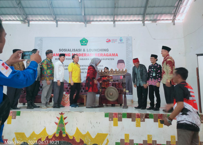 Kemenag Lamsel Lounching Desa Sripendowo dan Legundi Jadi KMB