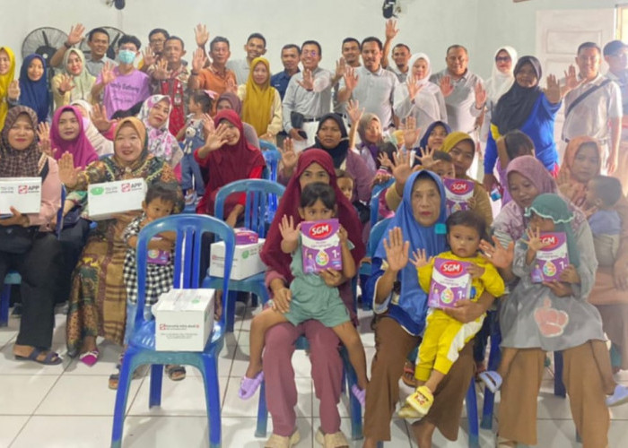 Desa Banjar Negeri Terima Bantuan Makanan Tambahan Untuk Anak Beresiko Stunting Dari PT. Konverta