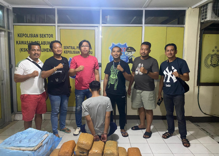 Polisi Amankan 11 Paket Ganja di Pelabuhan Bakauheni Lampung Selatan 