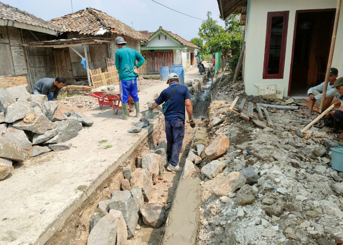 Alhamdulillah, Pembangunan Drainase di Desa Palas Pasemah Akhirnya Direalisasikan