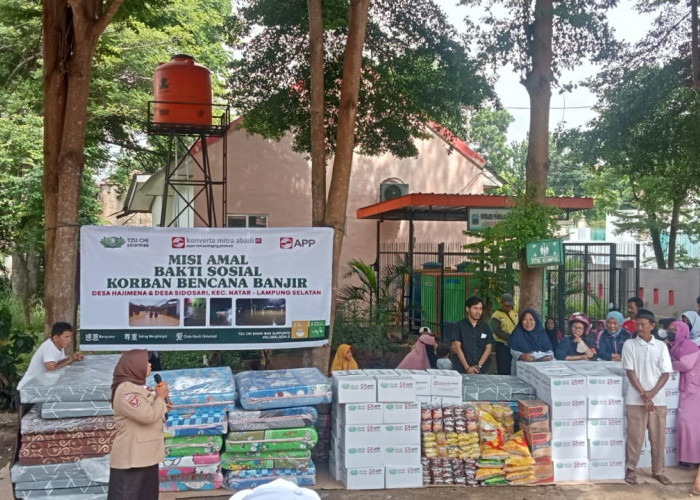 Peduli Kemanusiaan Perusahaan di Kecamatan Natar Salurkan Bantuan Kepada Korban Banjir di Sidosari dan Hajimen